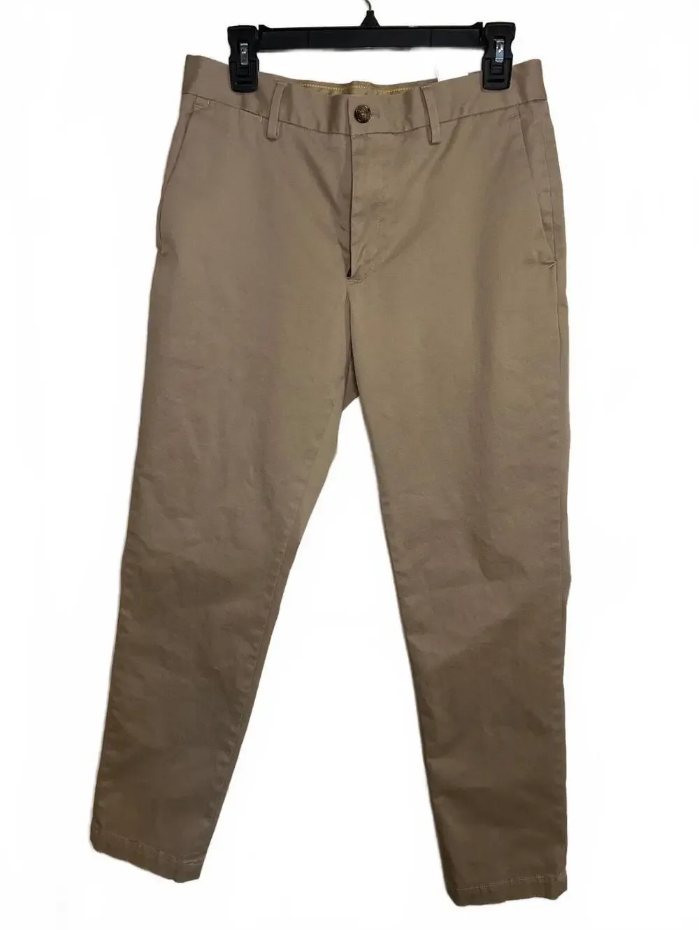 BR Khakis pants beige slim 31 x 32 flat front chino